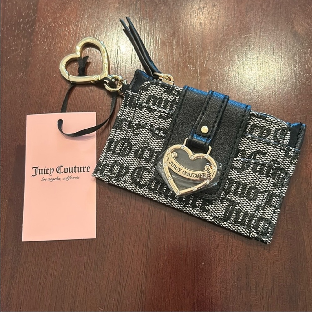 Juicy Couture Black Beige Tab Card
Holder/Wallet